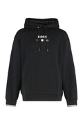 Black Regular Fit Logo Hoodie 1