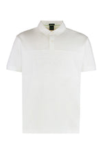 White Embossed Logo Polo 1