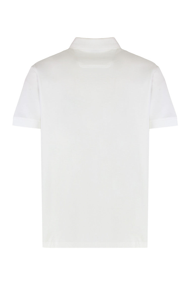 White Embossed Logo Polo 2