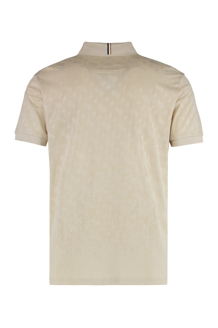 Beige Half-Zip Logo Polo 2