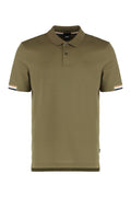 Olive Regular Fit Striped Polo 1