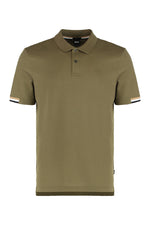 Olive Regular Fit Striped Polo 1