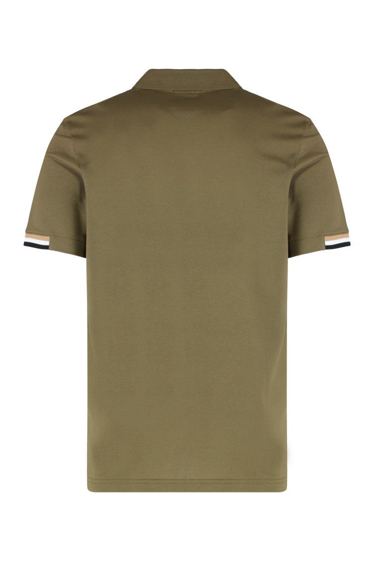 Olive Regular Fit Striped Polo 2