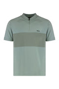 Green Half Zip Logo Polo 1