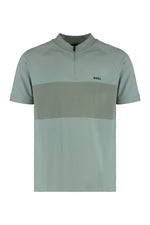 Green Half Zip Logo Polo 1