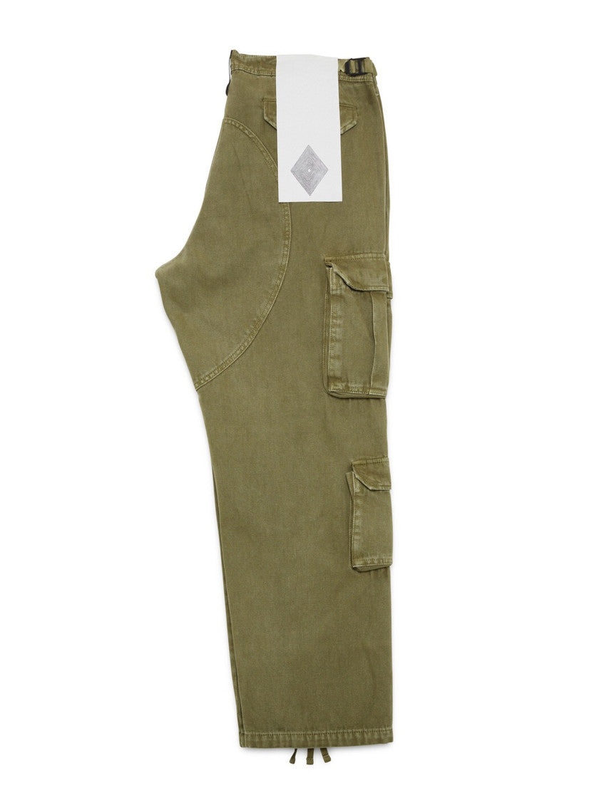 Green Logo Cargo Trousers 2