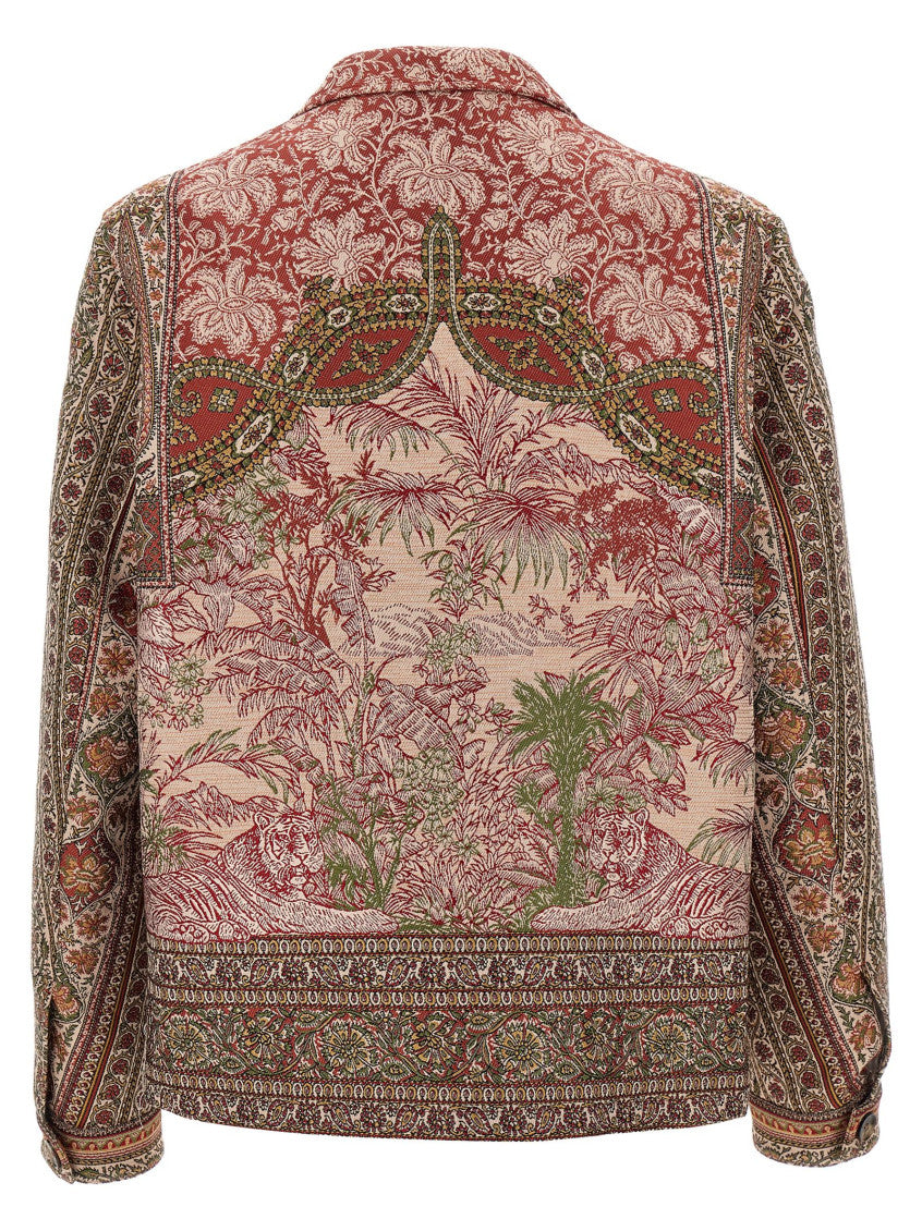 Multicolor Balmacaan neck overshirt 2