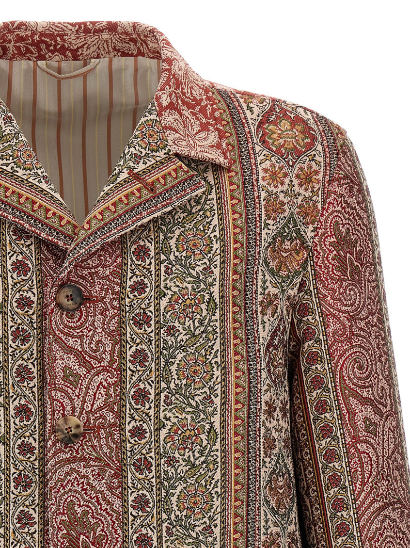 Multicolor Balmacaan neck overshirt 3