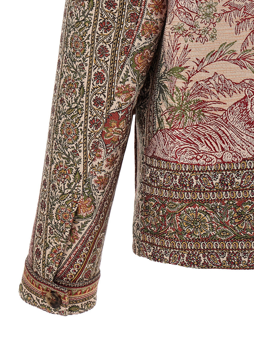 Multicolor Balmacaan neck overshirt 4