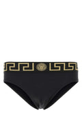 Black stretch nylon brief 1