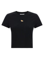 Black 'Baby Fox' Cropped T-shirt 1