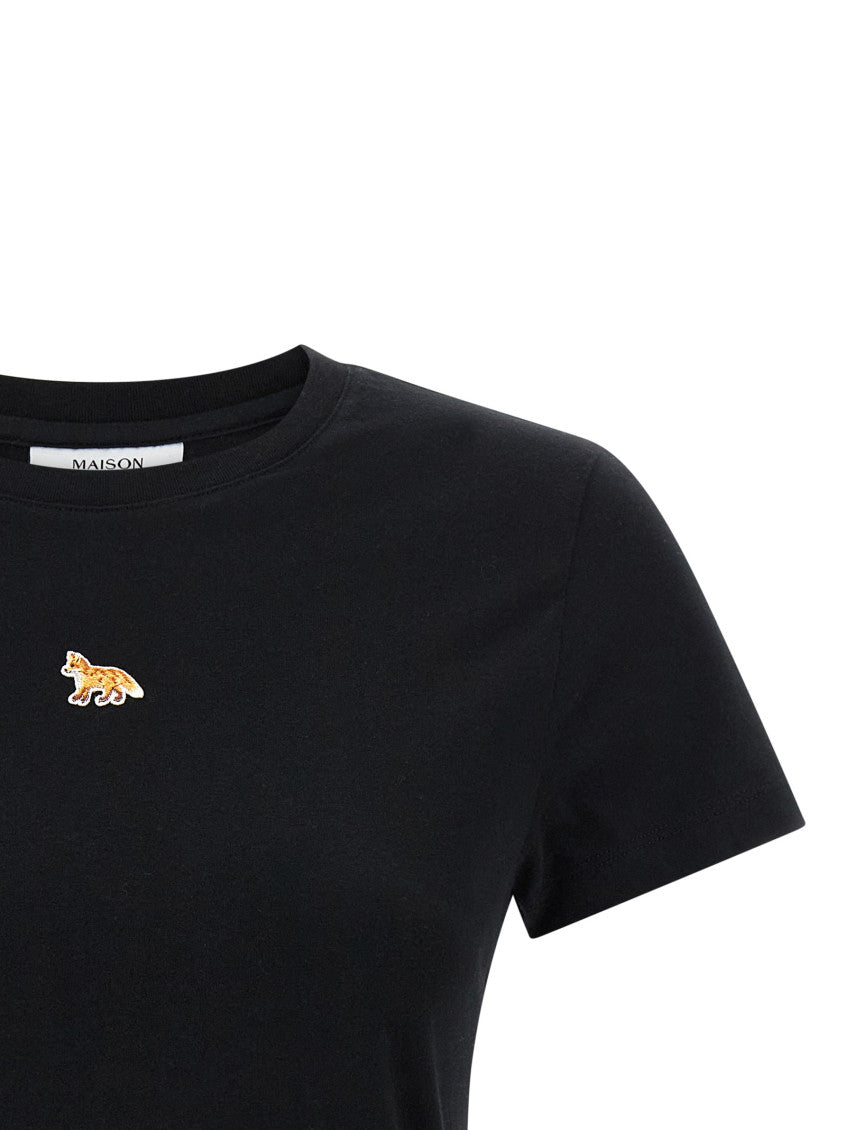 Black 'Baby Fox' Cropped T-shirt 3