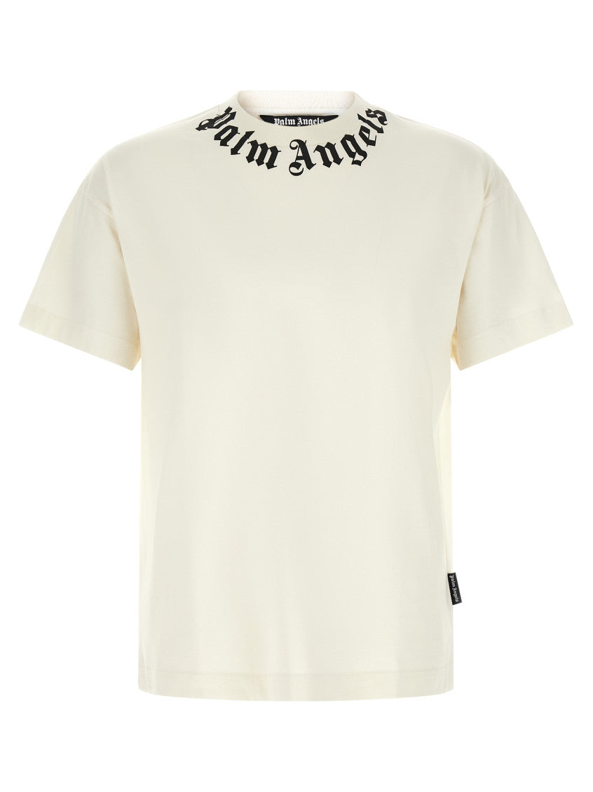White 'Neck Logo' T-shirt 1