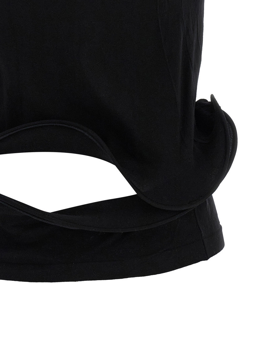 Black Sculptural Background T-shirt 4
