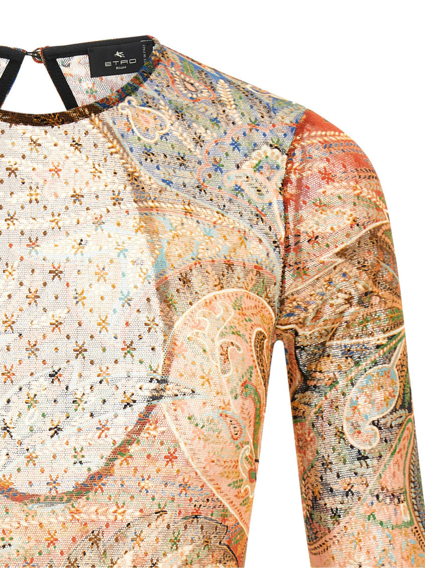 Multicolor Paisley Foliage Bodysuit 3
