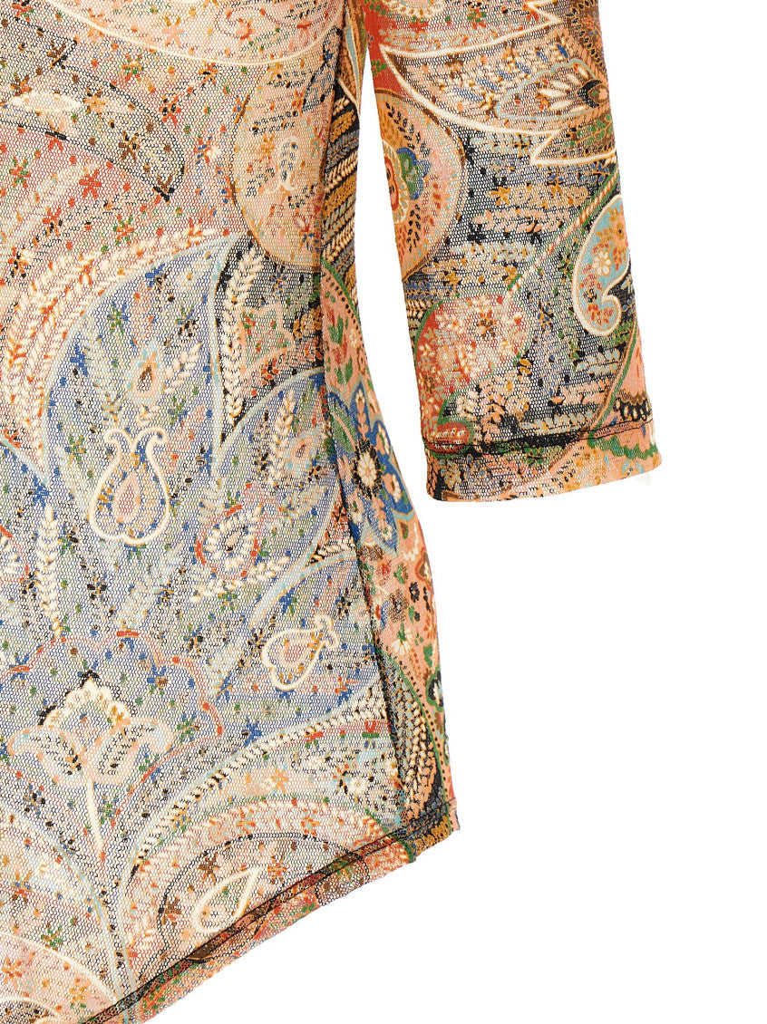 Multicolor Paisley Foliage Bodysuit 4