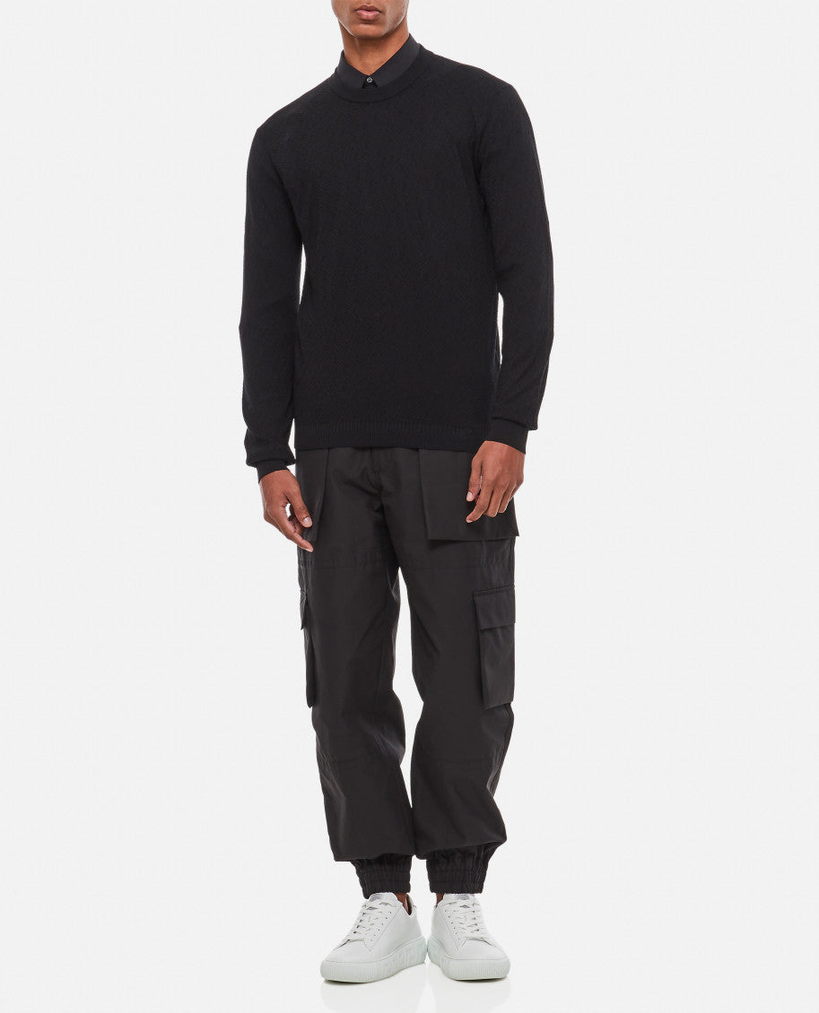 Black All over Texture Sweater 2