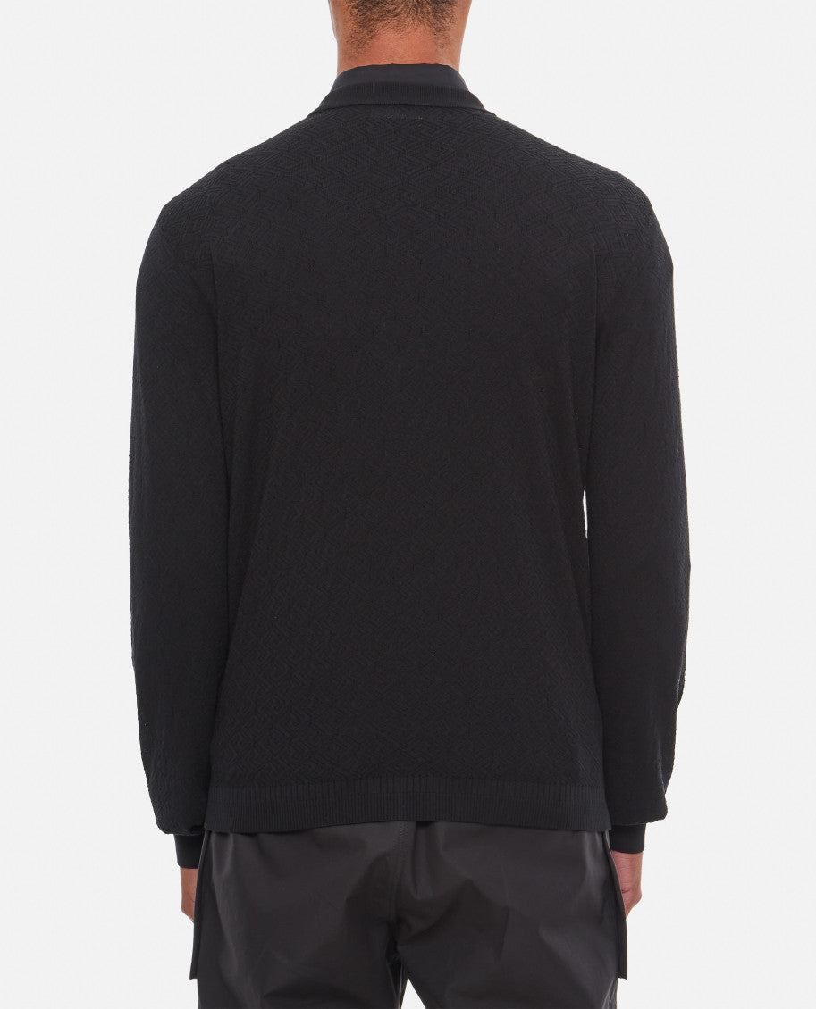 Black All over Texture Sweater 3