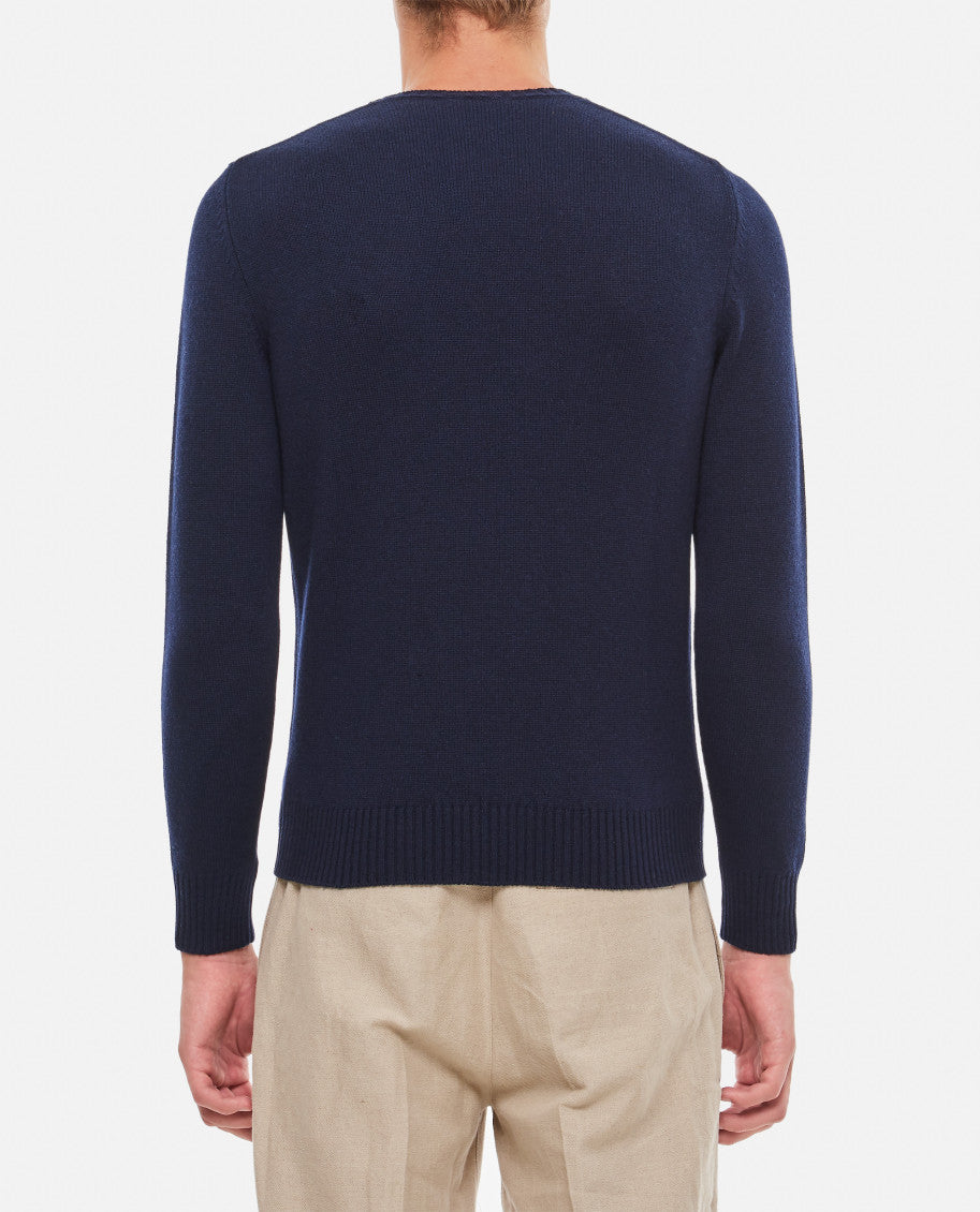 Navy Blue Regular Fit Sweater 3