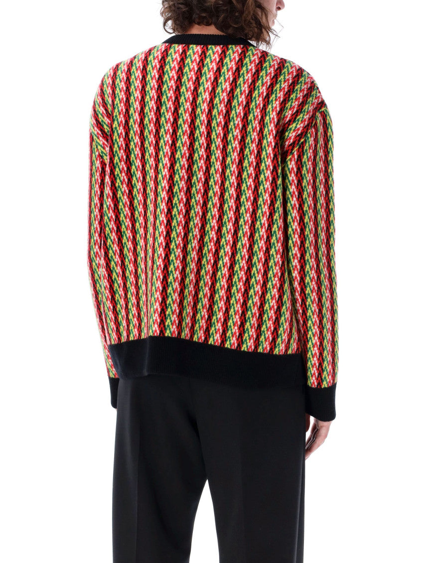 Multicolor Chevron Motif Jumper 2