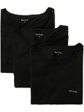 Black Pack Of Three  Logo Cotton T-shirt 1