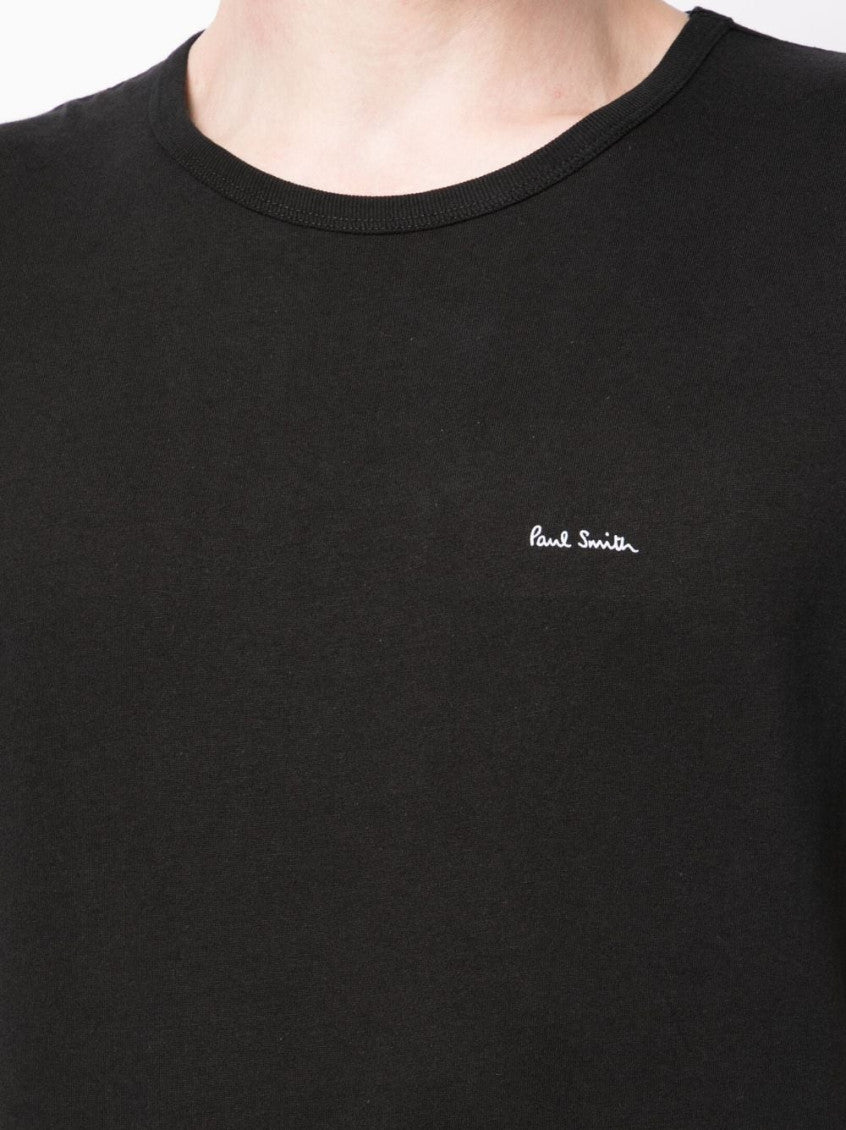 Black Pack Of Three  Logo Cotton T-shirt 3