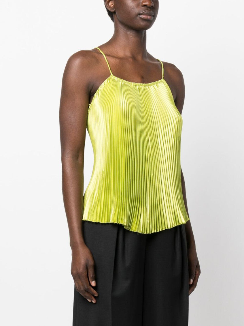 Green Deep Neckline Top 4