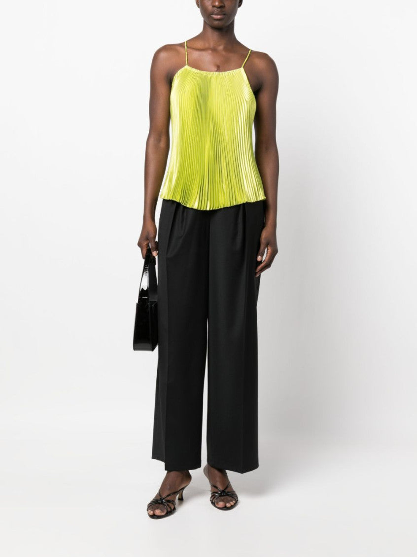 Green Deep Neckline Top 5