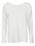 White Ribbed Sweater 1