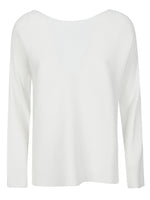 White Ribbed Sweater 1