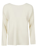 White Ribbed Sweater 1
