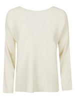 White Ribbed Sweater 1