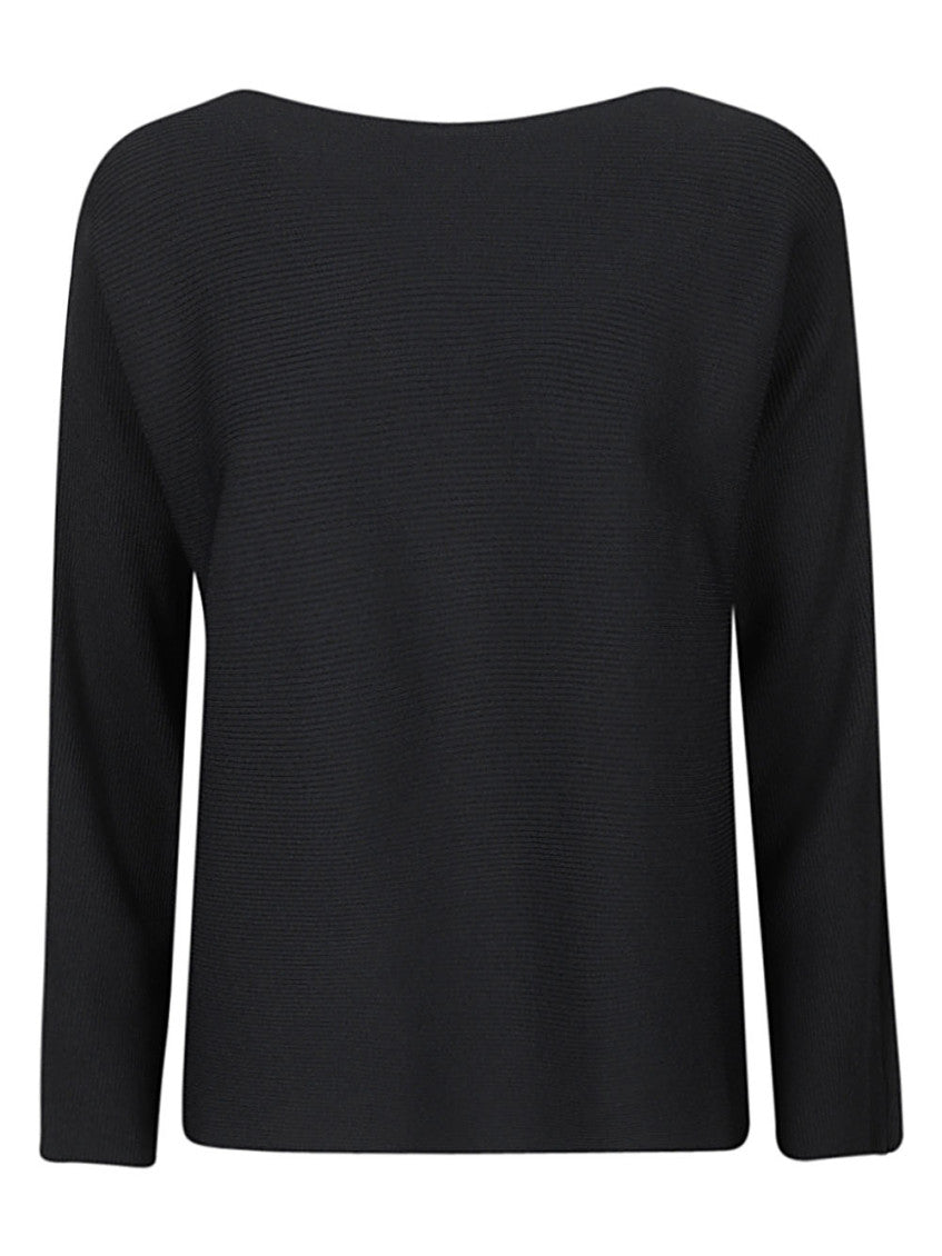 Navy Blue Ribbed Sweater 1