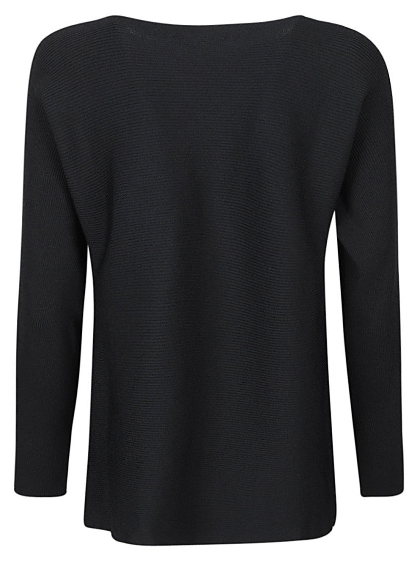 Navy Blue Ribbed Sweater 2