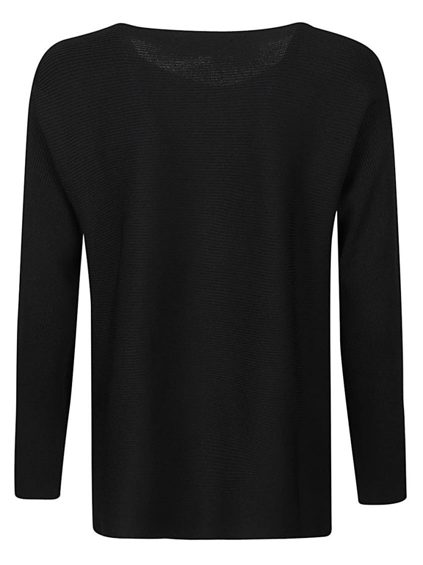 Black Ribbed Sweater 2