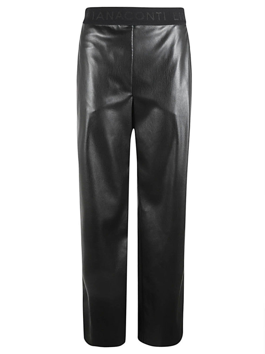 Faux leather trousers 1