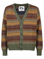 Wool striped oversized cardigan 1