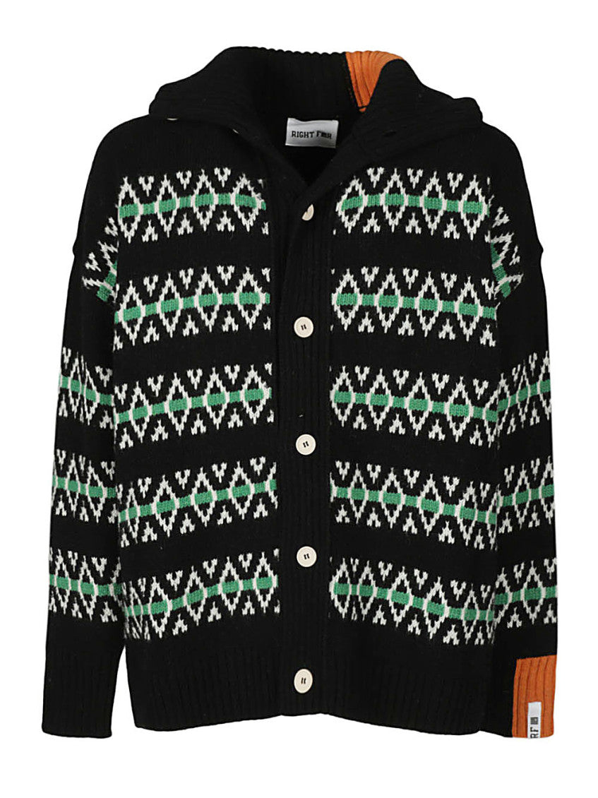 Wool jaquard cardigan 1
