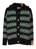 Wool jaquard cardigan 1