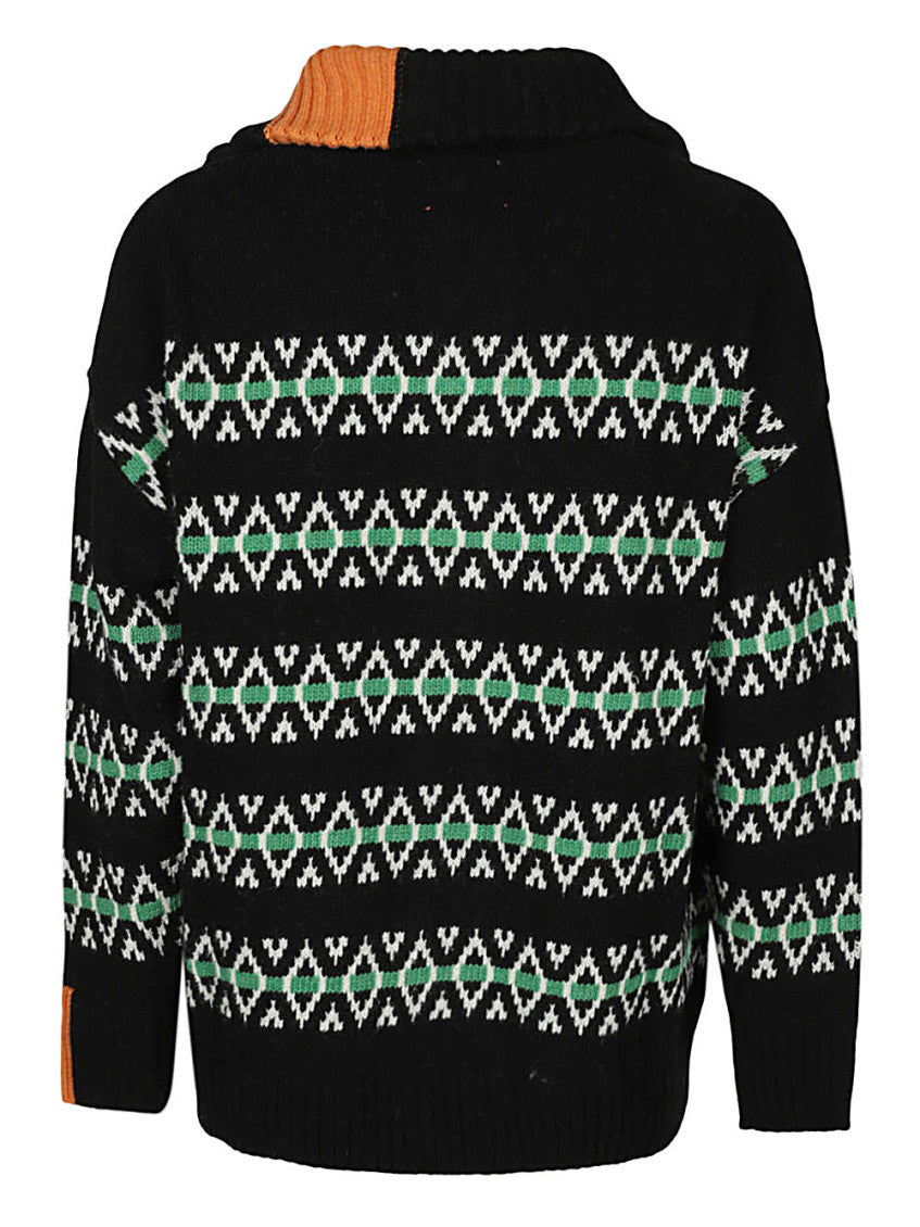 Wool jaquard cardigan 2