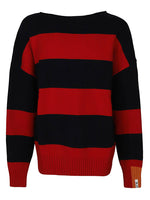 Wool striped crewneck jumper 1