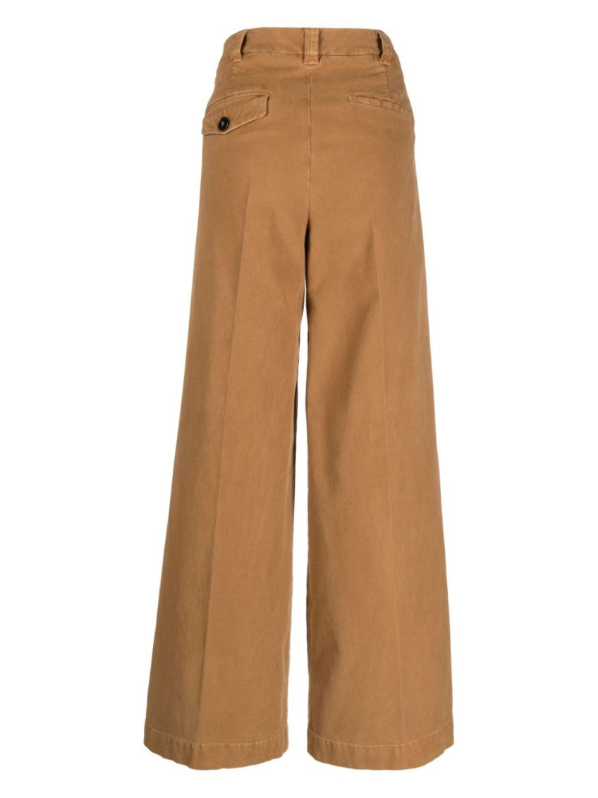 Wide leg cotton trousers 2