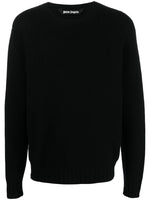 Black Curved Logo Sweater 1