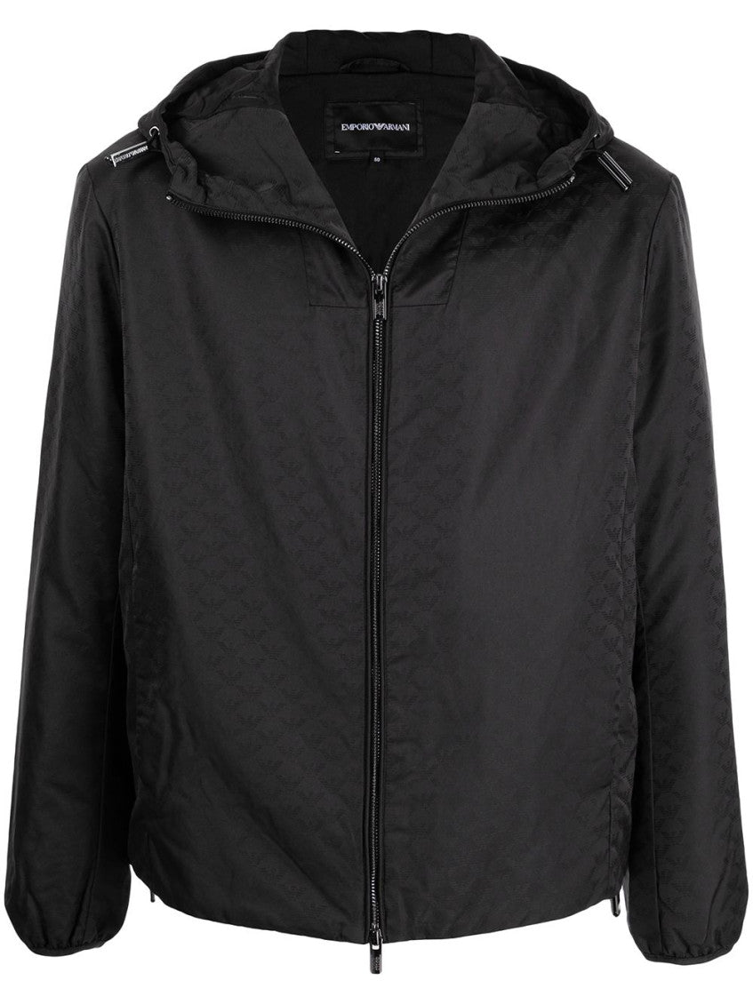 Allover logo down jacket 1