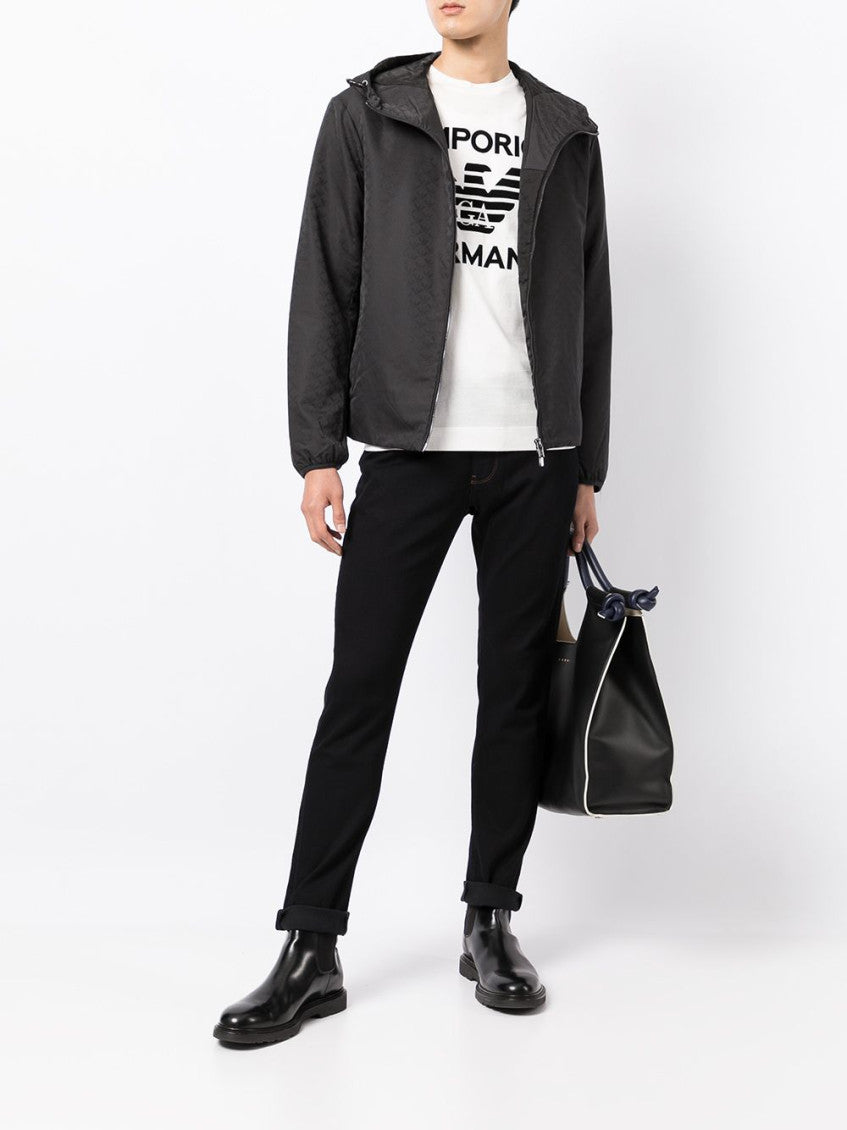 Allover logo down jacket 2