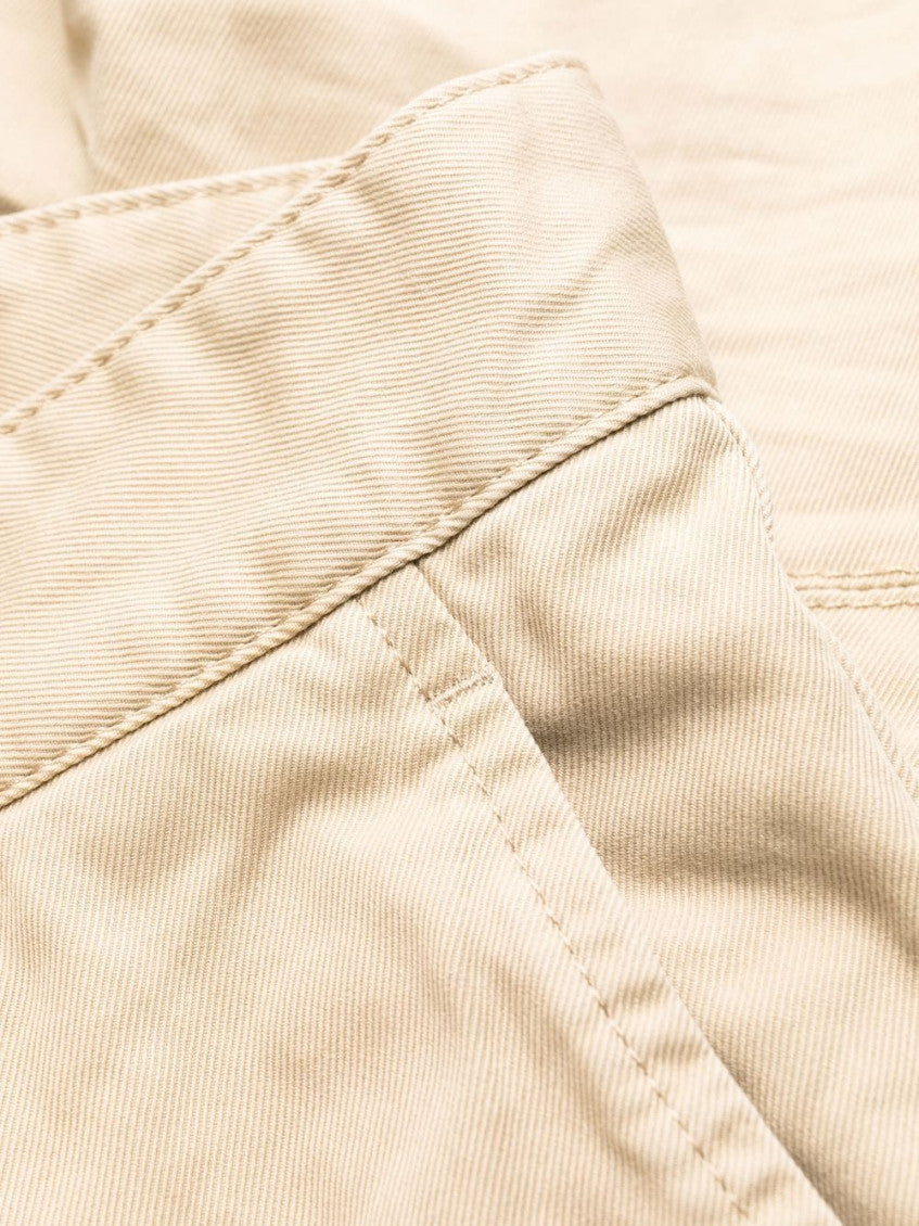 Beige Mid-rise Trousers 3
