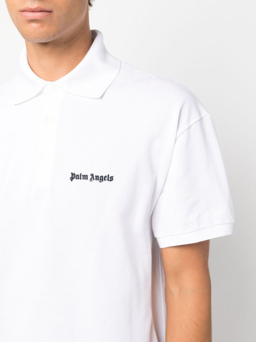 Embroidered logo cotton polo shirt 2