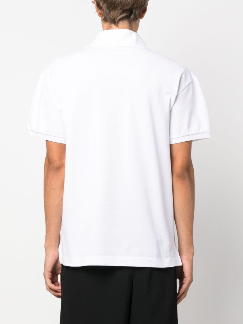 Embroidered logo cotton polo shirt 3