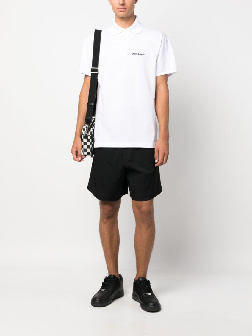 Embroidered logo cotton polo shirt 5