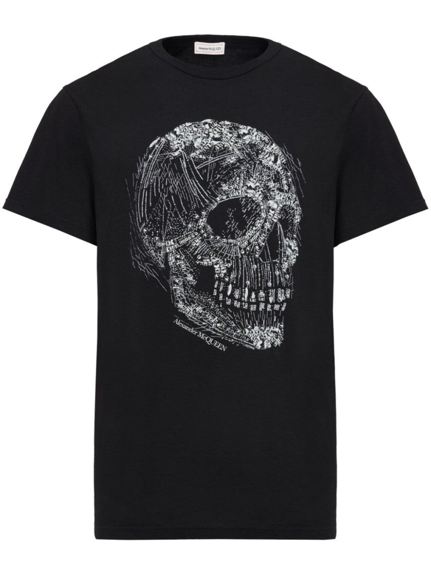 White Skull Print T-shirt 1